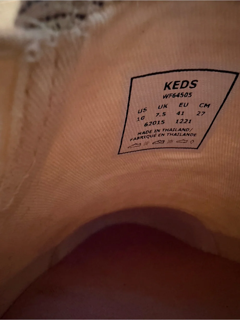 Keds Women's Double Decker Beige & White Striped Canvas Slip-On Sneakers 10